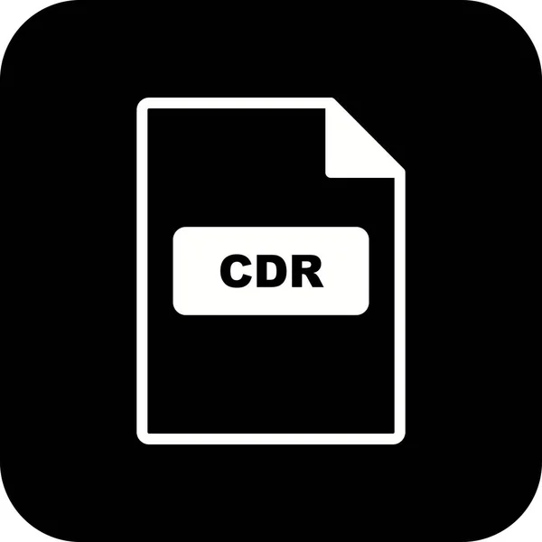 Illustrasjon CDR Icon – stockfoto