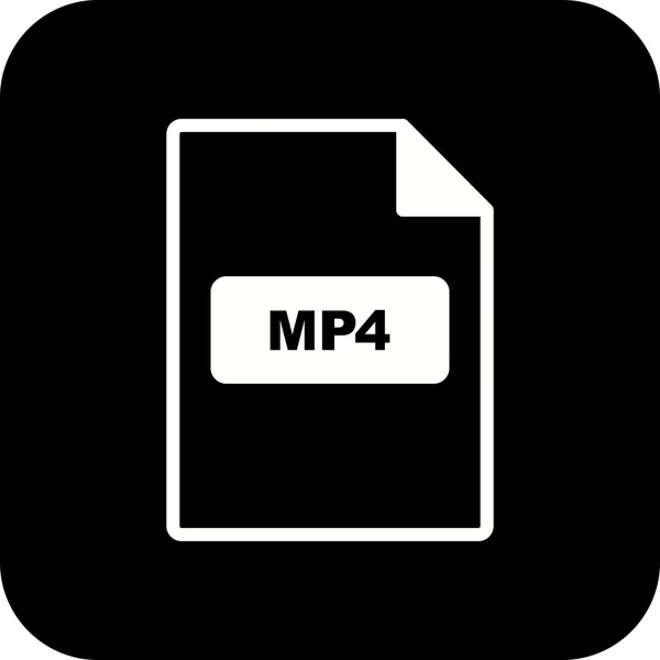 Ilustracja MP4 ikona — Zdjęcie stockowe
