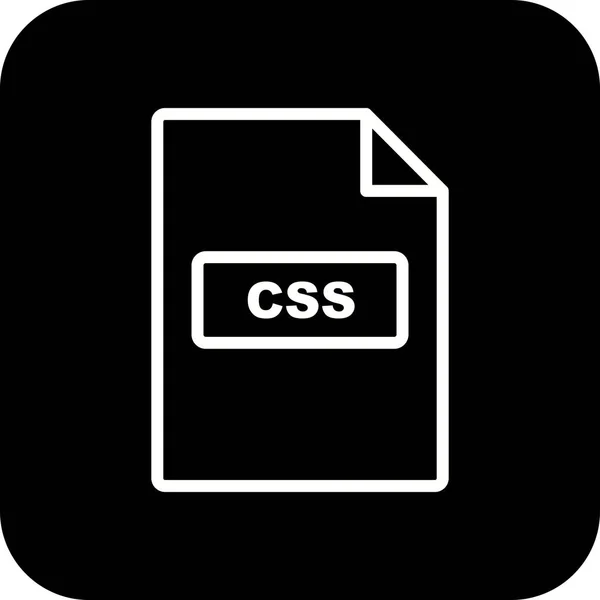 Illustrazione Icona CSS — Foto Stock