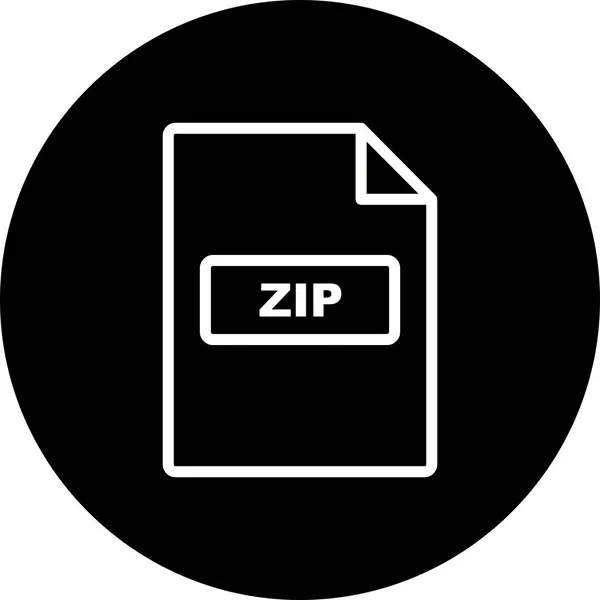 Ilustración Icono ZIP —  Fotos de Stock