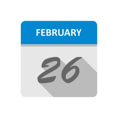 26 Şubat tarih tek günlük takvim