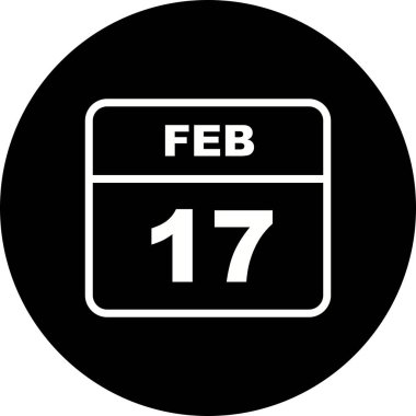 17 Şubat tarih tek günlük takvim