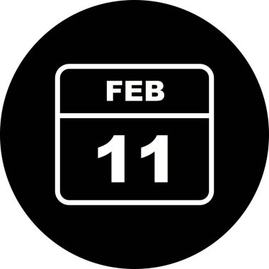 11 Şubat tarih tek günlük takvim