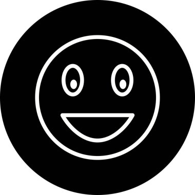 İllüstrasyon Gülen Emoji Simgesi         