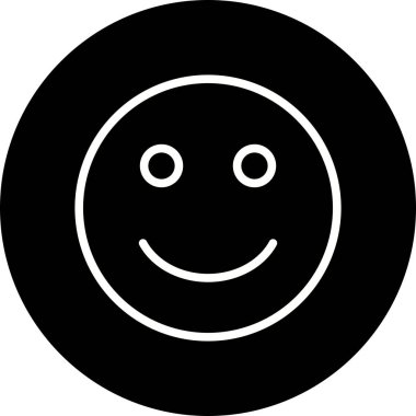 İllüstrasyon Mutlu Emoji Simgesi