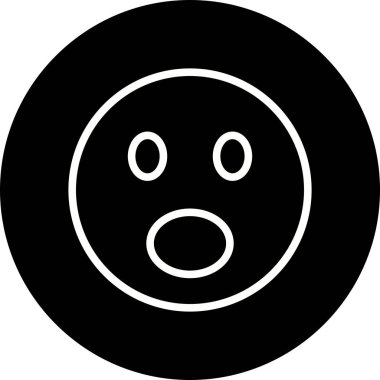 İllüstrasyon Sürpriz Emoji Simgesi 