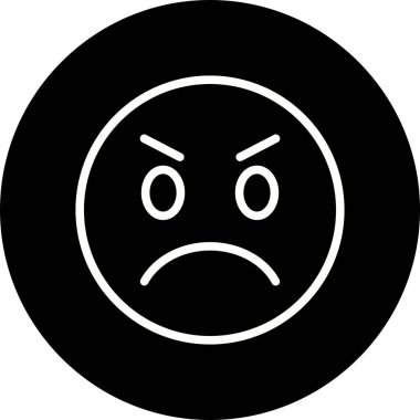 İllüstrasyon Kızgın Emoji Simgesi