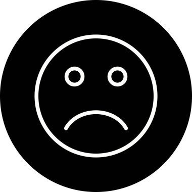 İllüstrasyon Üzgün Emoji Simgesi