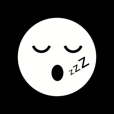 İllüstrasyon Uyku Emoji Simgesi