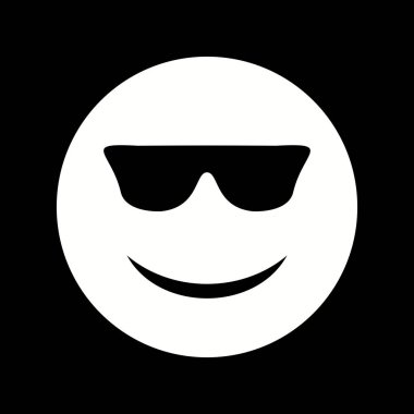 İllüstrasyon Cool Emoji Simgesi