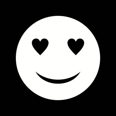 İllüstrasyon Aşk Emoji Simgesi         