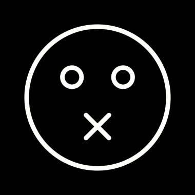 İllüstrasyon Sessize Emoji Simgesi        