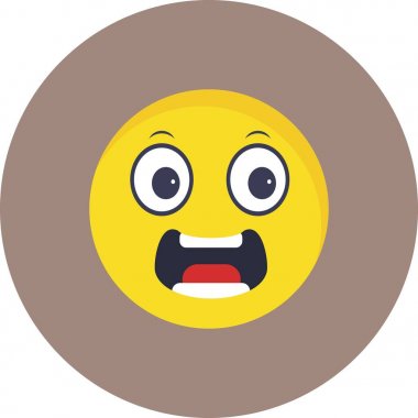 İllüstrasyon Korkmuş Emoji Simgesi