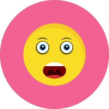 İllüstrasyon Bağıran Emoji Simgesi