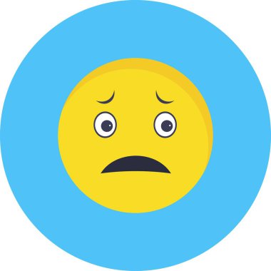 İllüstrasyon Sinir Emoji Simgesi 