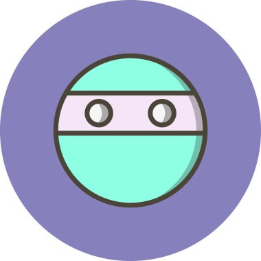İllüstrasyon Ninja Emoji Simgesi