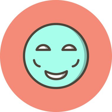 İllüstrasyon Allık Emoji Simgesi