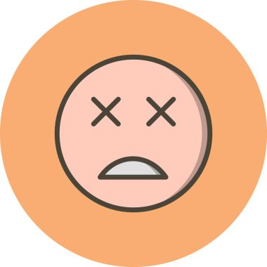 İllüstrasyon Ölü Emoji Simgesi