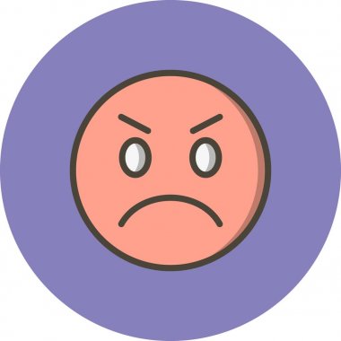 İllüstrasyon Kızgın Emoji Simgesi