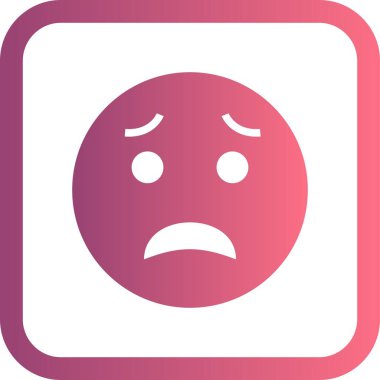 İllüstrasyon Korkmuş Emoji Simgesi