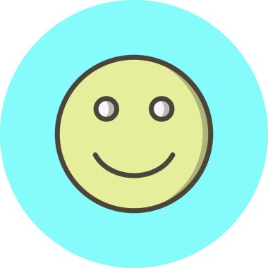 İllüstrasyon Mutlu Emoji Simgesi