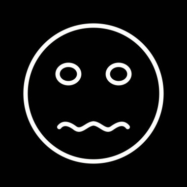 İllüstrasyon Sinir Emoji Simgesi 