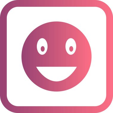 İllüstrasyon Gülen Emoji Simgesi         