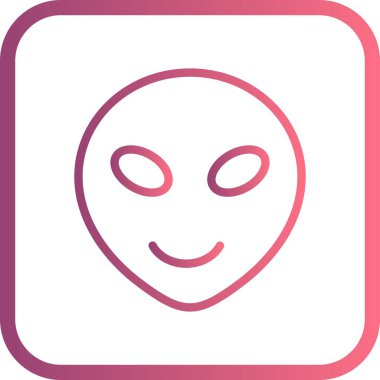 İllüstrasyon Alien Emoji Simgesi