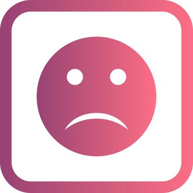 İllüstrasyon Üzgün Emoji Simgesi