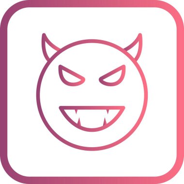 İllüstrasyon Şeytan Emoji Simgesi