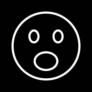 İllüstrasyon Sürpriz Emoji Simgesi 