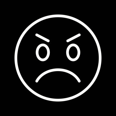 İllüstrasyon Kızgın Emoji Simgesi