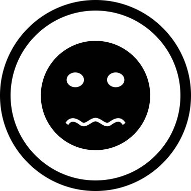 İllüstrasyon Sinir Emoji Simgesi 