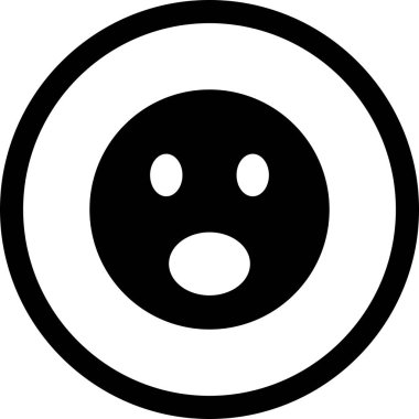 İllüstrasyon Sürpriz Emoji Simgesi 