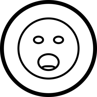 İllüstrasyon Bağıran Emoji Simgesi