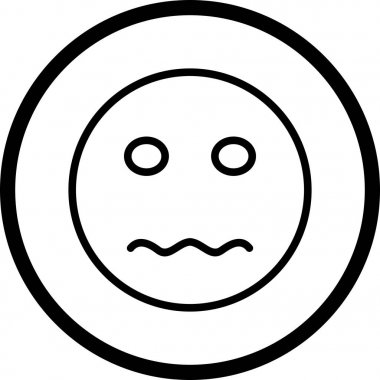 İllüstrasyon Sinir Emoji Simgesi 