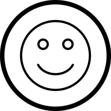 İllüstrasyon Mutlu Emoji Simgesi