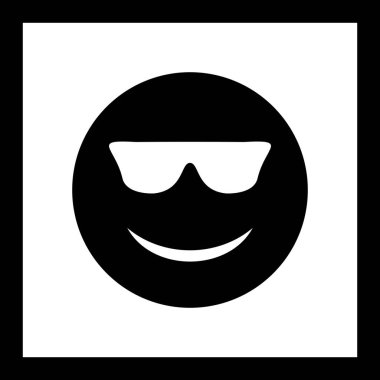 İllüstrasyon Cool Emoji Simgesi