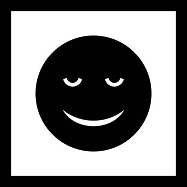 İllüstrasyon Sakin Emoji Simgesi         