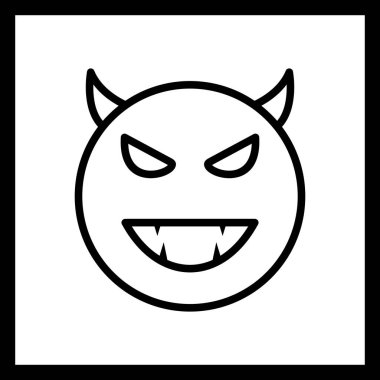 İllüstrasyon Şeytan Emoji Simgesi