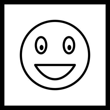 İllüstrasyon Gülen Emoji Simgesi         