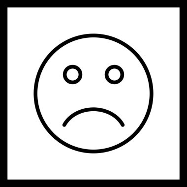 İllüstrasyon Üzgün Emoji Simgesi