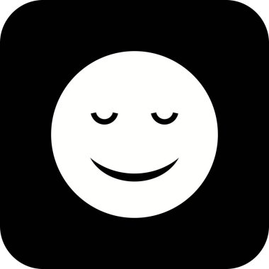 İllüstrasyon Sakin Emoji Simgesi         
