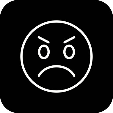 İllüstrasyon Kızgın Emoji Simgesi