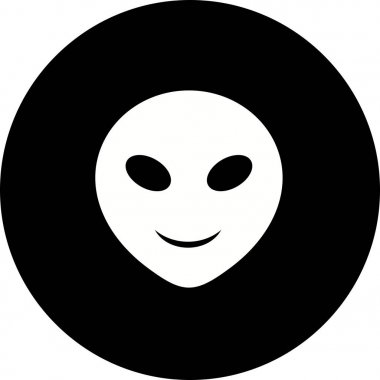 İllüstrasyon Alien Emoji Simgesi