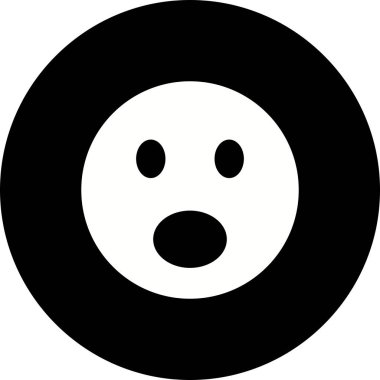 İllüstrasyon Sürpriz Emoji Simgesi 