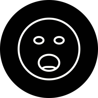 İllüstrasyon Bağıran Emoji Simgesi