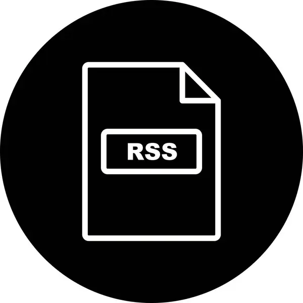 Піктограма RSS ілюстрації — стокове фото