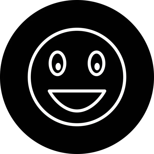Illustration skrattande emoji ikon — Stockfoto