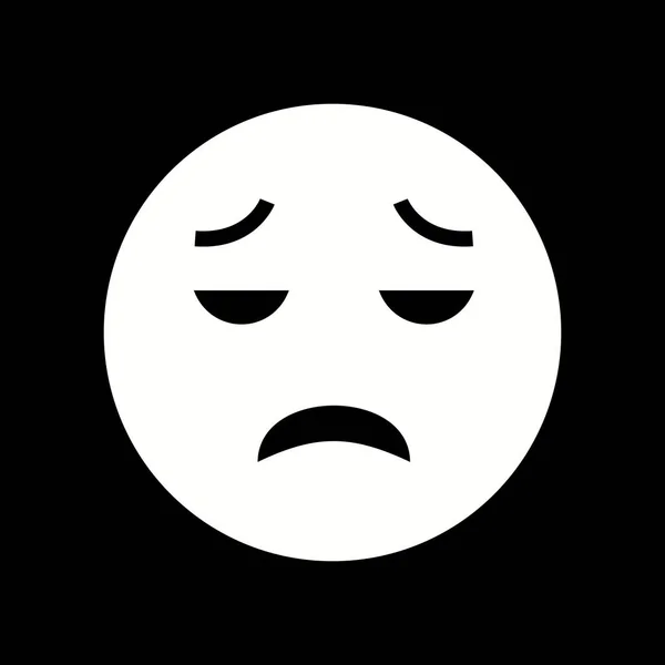 Illustration besviken emoji-ikon — Stockfoto